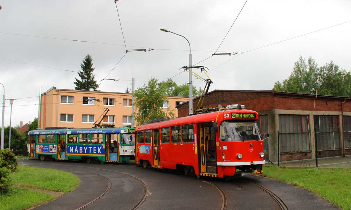 Liberec ― Jablonec nad Nisou, Tatra T3M.04 N°. 53; Liberec ― Jablonec nad Nisou, Tatra T3M.04 N°. 83