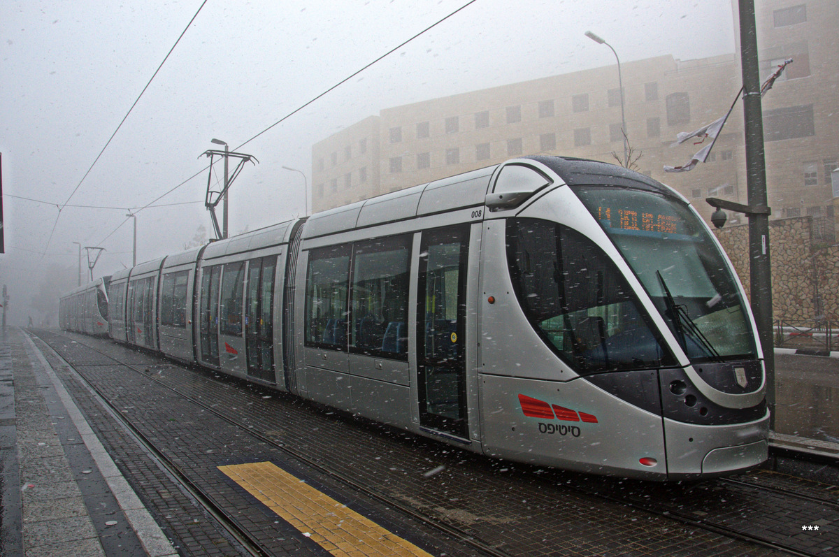Иерусалим, Alstom Citadis 302 № 26; Иерусалим, Alstom Citadis 302 № 08