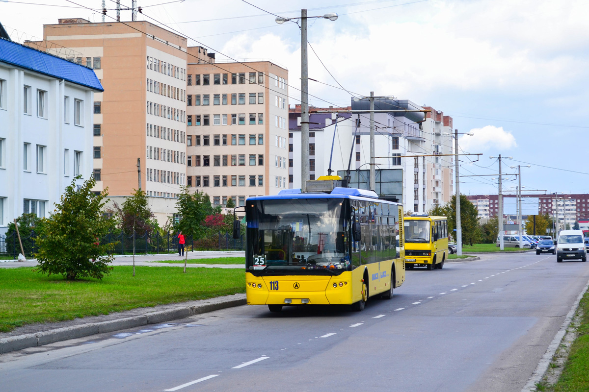 Львов, ЛАЗ E183D1 № 113