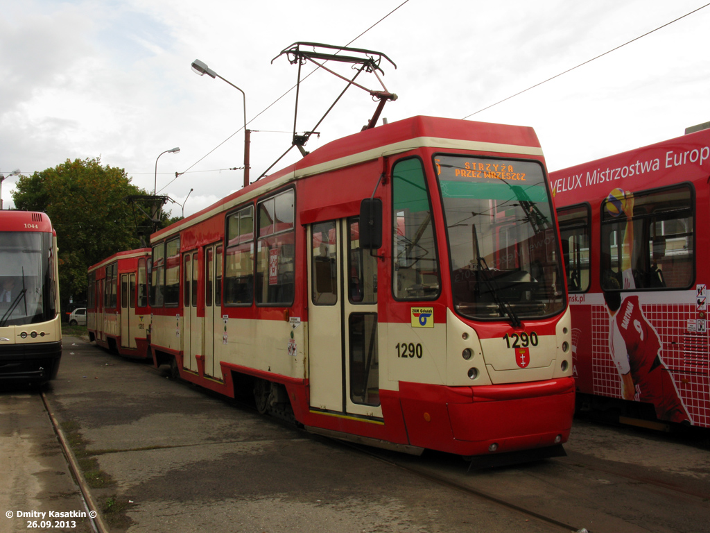 Гданьск, Konstal 105Na № 1290