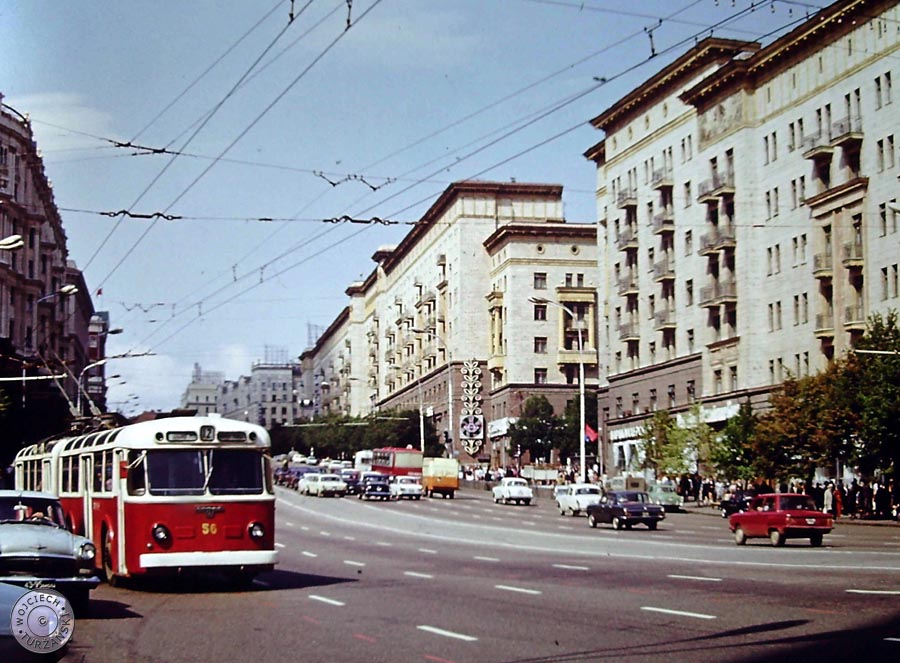 Москва, СВАРЗ ТС-2 № 56; Москва — Исторические фотографии — Трамвай и Троллейбус (1946-1991)