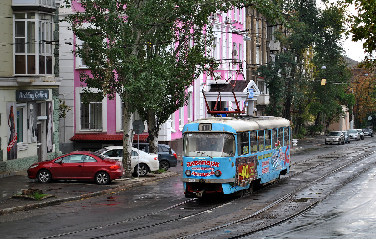 Донецк, Tatra T3SU (двухдверная) № 3813