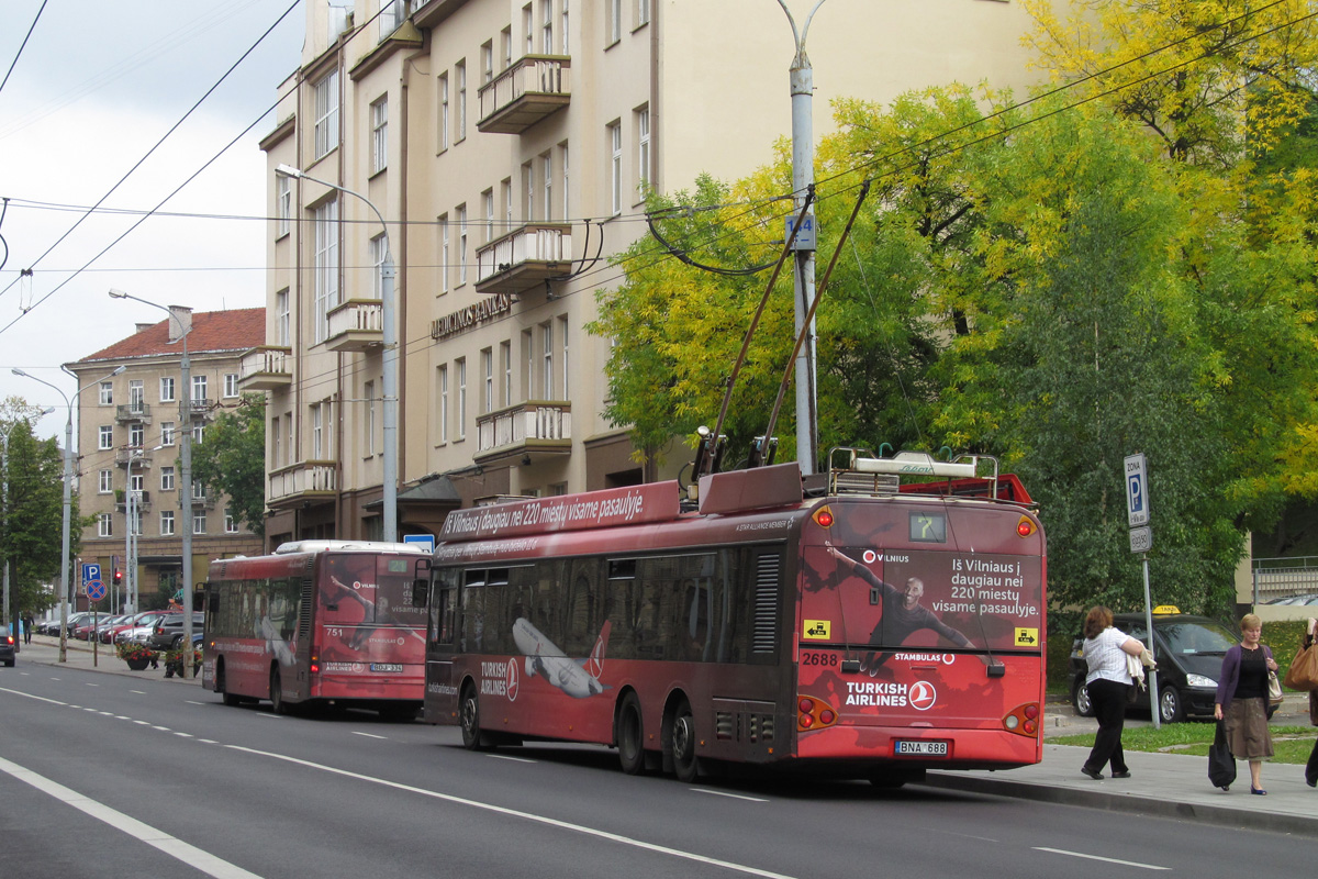 Вильнюс, Solaris Trollino II 15 AC № 2688
