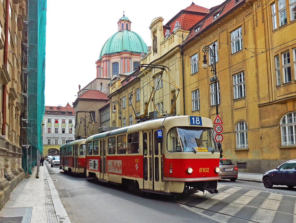 Прага, Tatra T3M № 8102