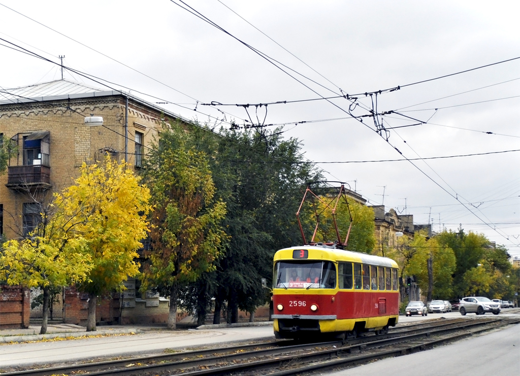 Волгоград, Tatra T3SU (двухдверная) № 2596