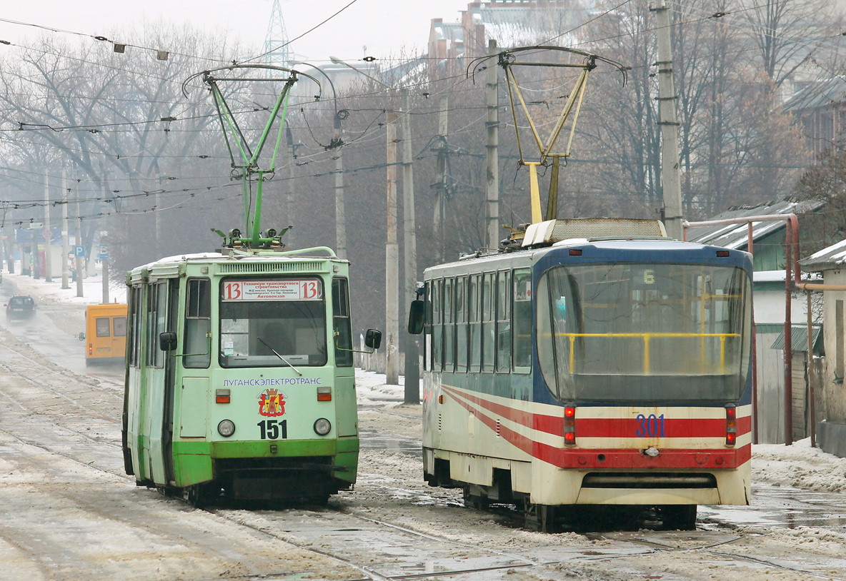 Луганск, 71-605 (КТМ-5М3) № 151; Луганск, К1 № 301