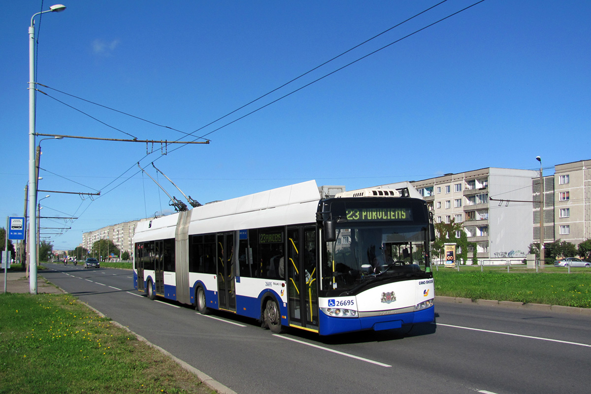 Рига, Solaris Trollino III 18 Ganz-Škoda № 26695