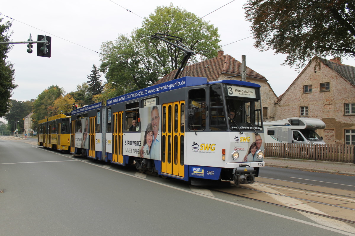 Görlitz, Tatra KT4DC č. 302; Görlitz — Anniversary: 30 years Tatra KT4D in Görlitz (06.10.2013) • Jubiläum: 30 Jahre Tatra KT4D in Görlitz (06.10.2013)