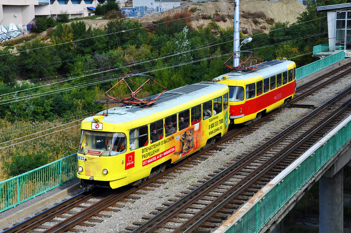 Волгоград, Tatra T3SU № 5832; Волгоград, Tatra T3SU № 5833