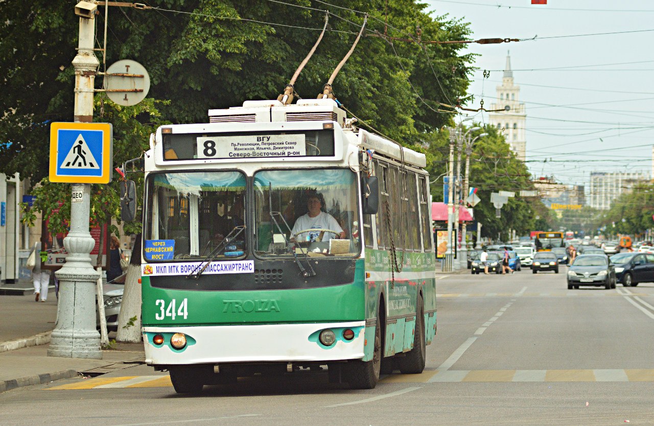 Воронеж, ЗиУ-682Г-016.04 № 344 Воронеж, ЗиУ-682Г-016.04 № 344