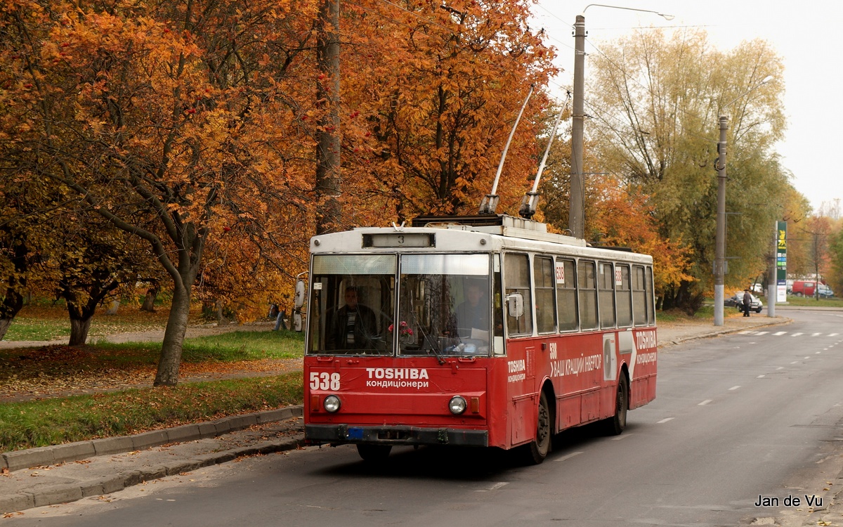 Львов, Škoda 14Tr02/6 № 538