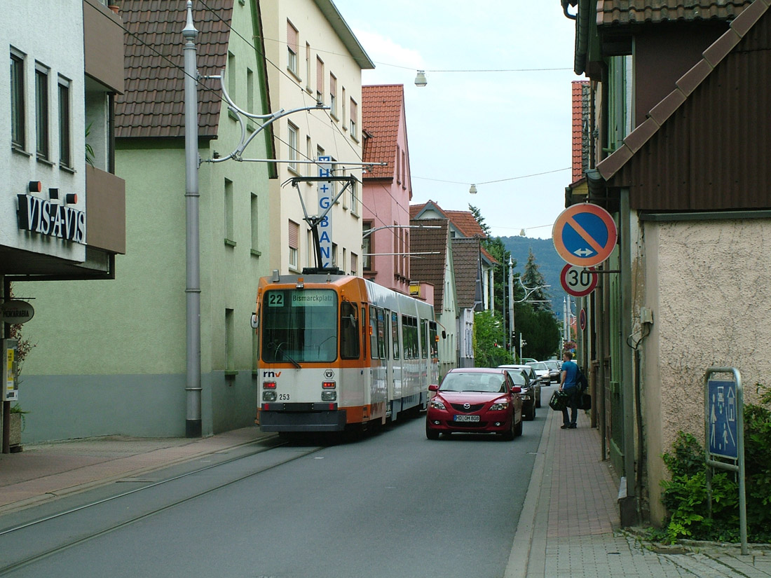 Рейн-Неккар, Duewag M8C № 253; Рейн-Неккар — Трамвайные линии: движение по системе Straßenbahn-Gegenverkehr