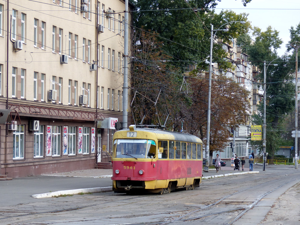 Киев, Tatra T3SU № 5943