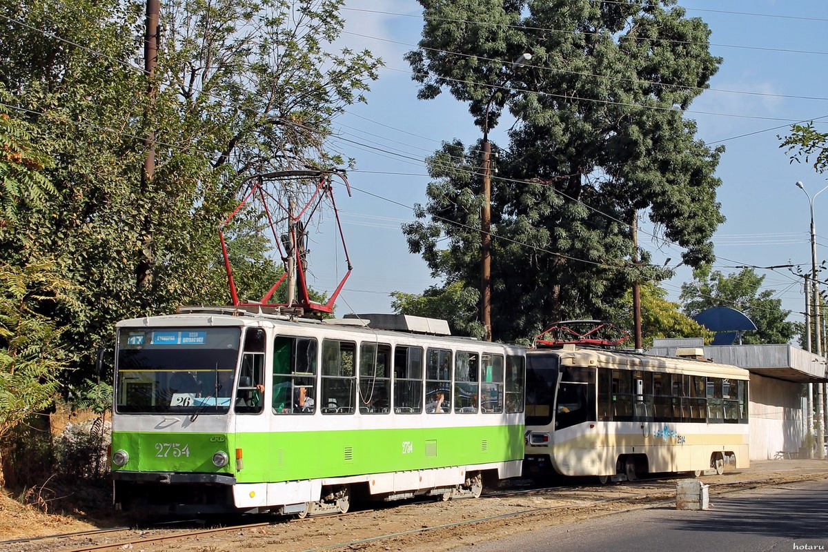 Ташкент, Tatra T6B5SU № 2754; Ташкент, 71-619КТ № 2514
