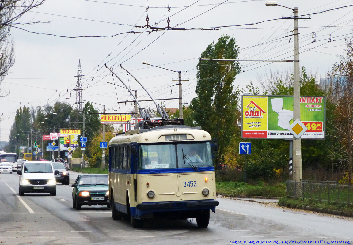 Крымский троллейбус, Škoda 9Tr18 № 3452