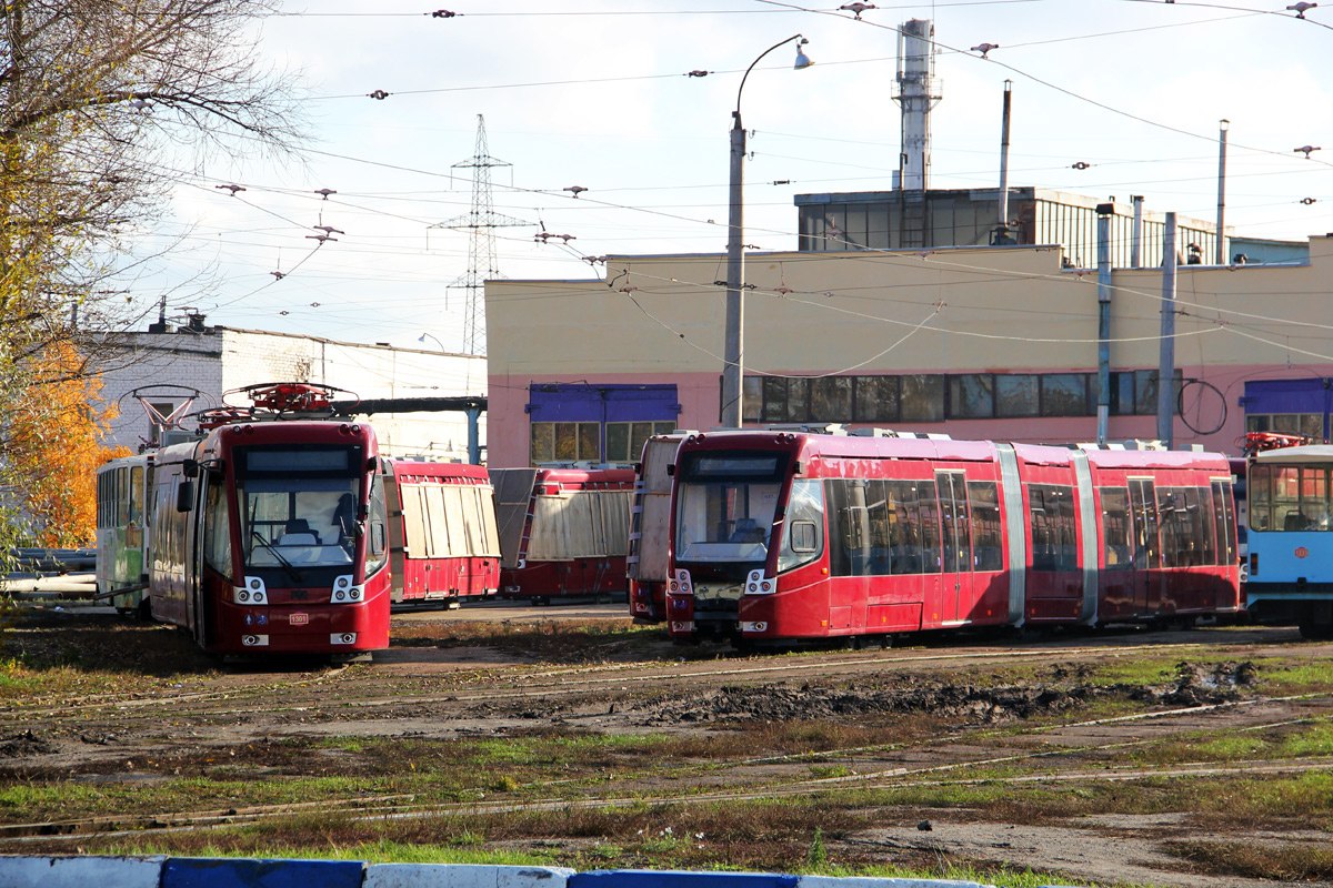 Казань, БКМ 84300М № 1301; Казань, БКМ 84300М № 1306; Казань, БКМ 84300М № 1308; Казань, БКМ 84300М № 1307; Казань — Новые трамваи