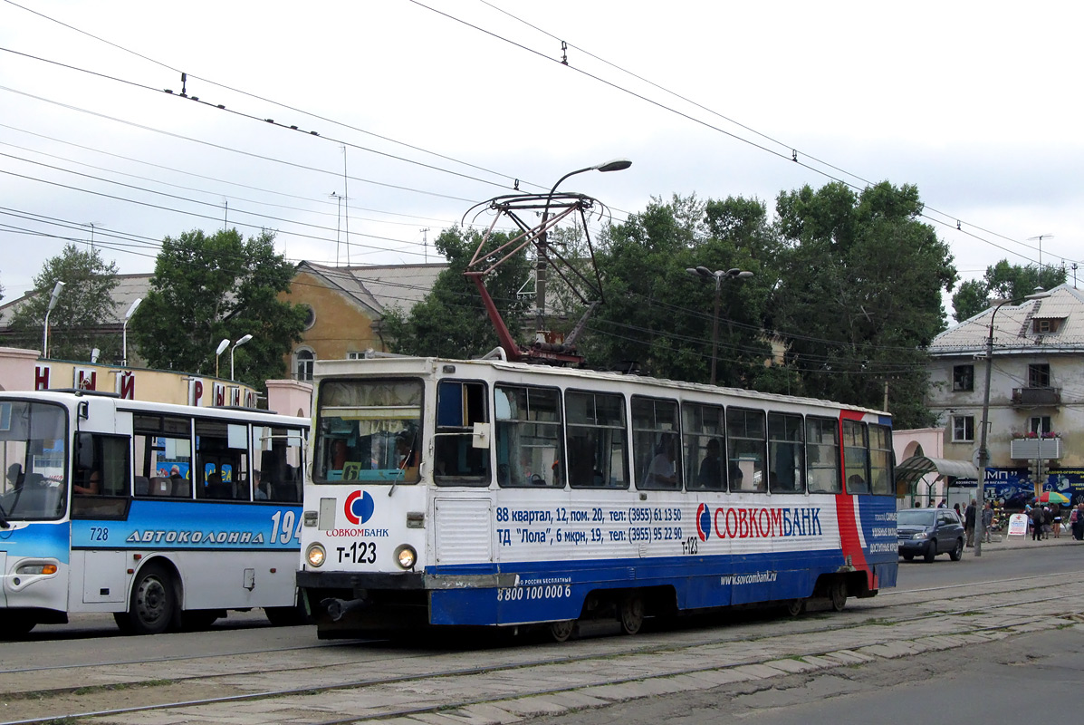 Ангарск, 71-605 (КТМ-5М3) № 123 Ангарск, 71-605 (КТМ-5М3) № 123