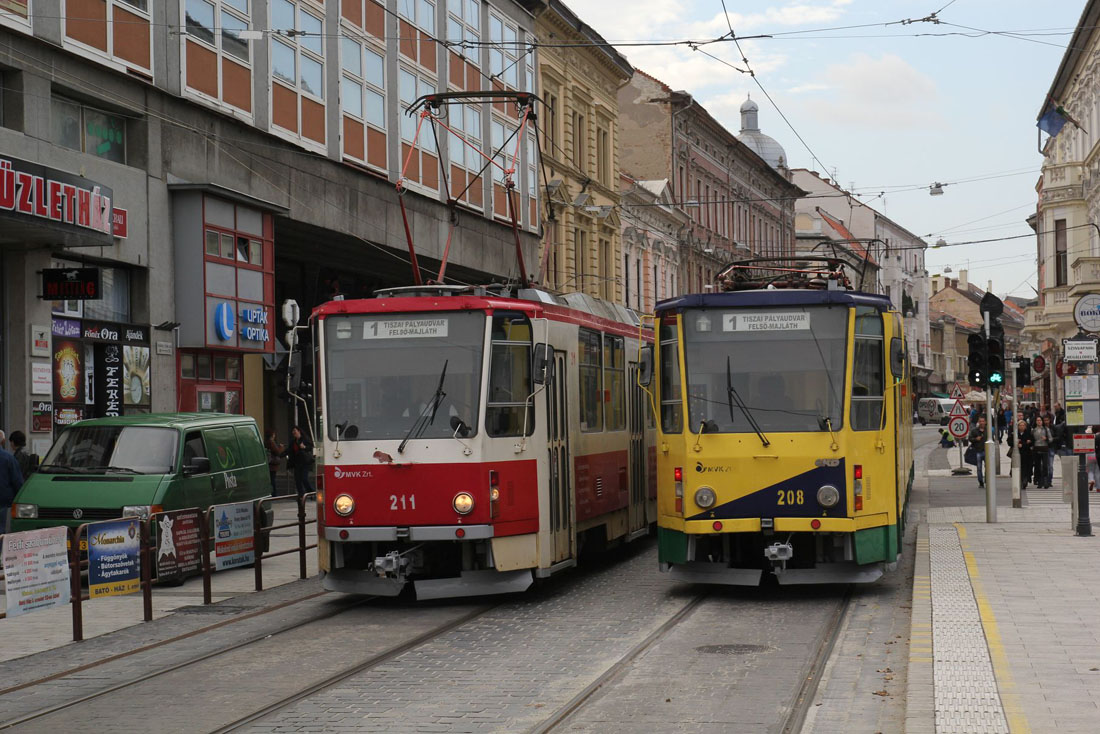 Мишкольц, Tatra KT8D5 № 211; Мишкольц, Tatra KT8D5 № 208