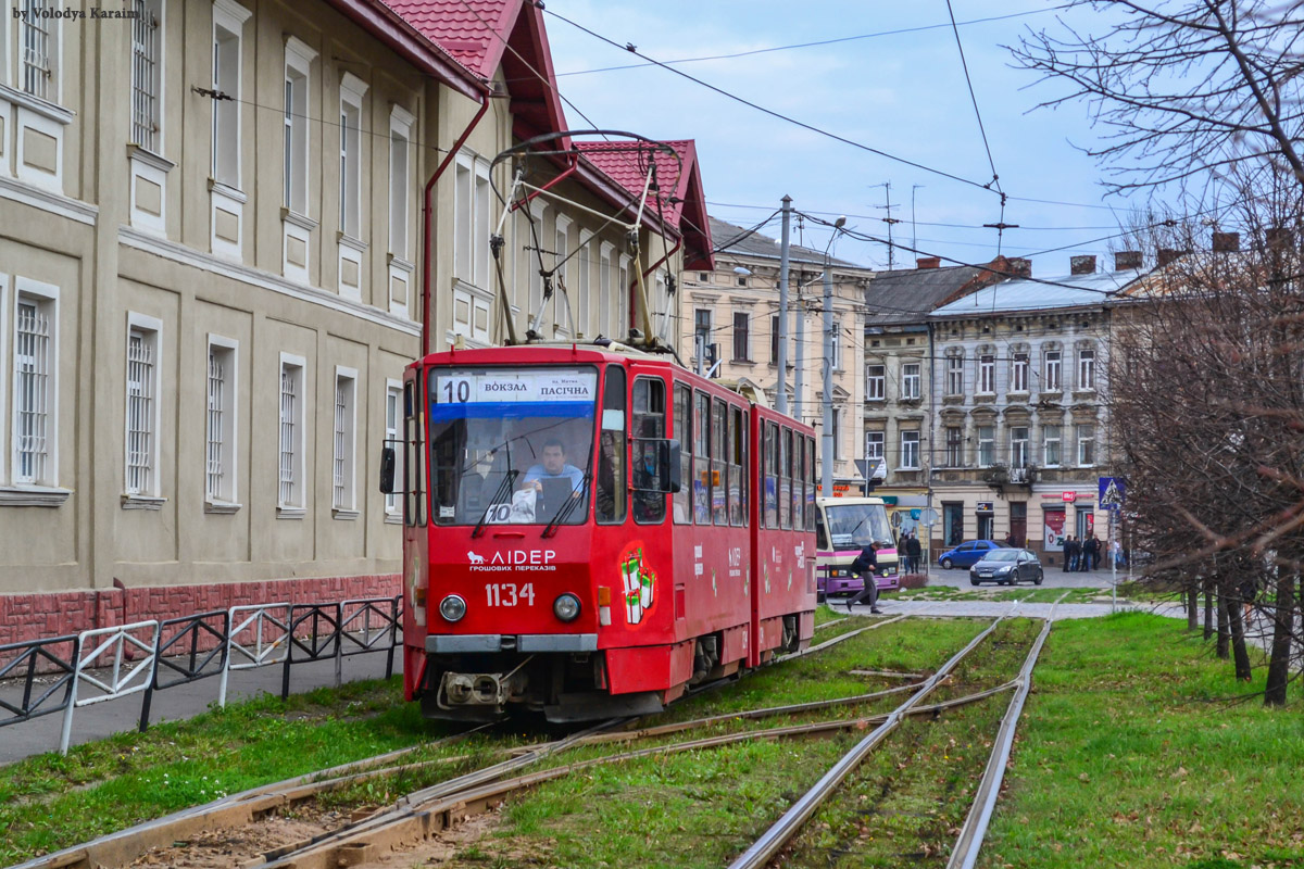 Львов, Tatra KT4SU № 1134