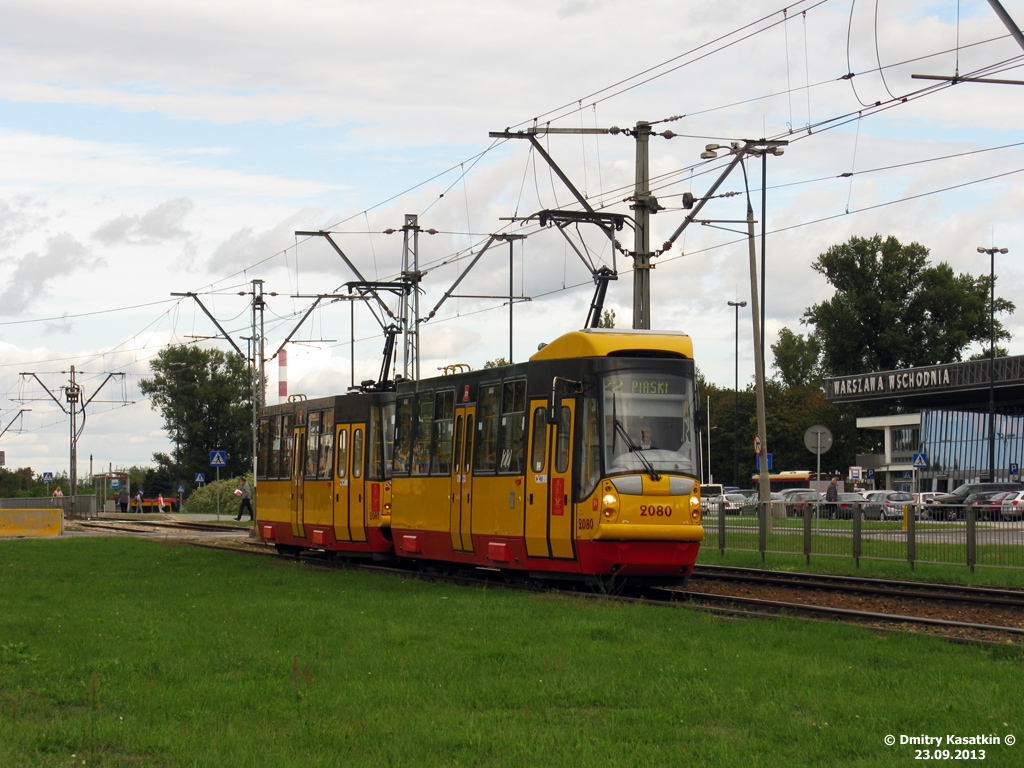 Варшава, Konstal 105N2k/2000 № 2080