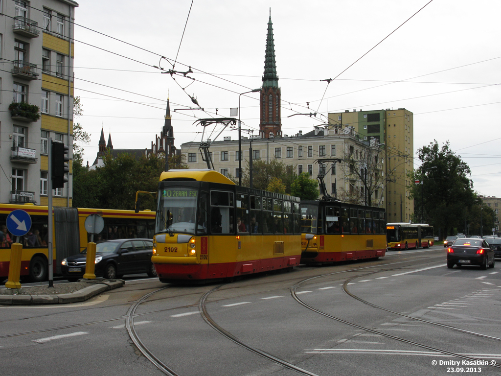 Варшава, Konstal 105N2k/2000 № 2102 Варшава, Konstal 105N2k/2000 № 2102