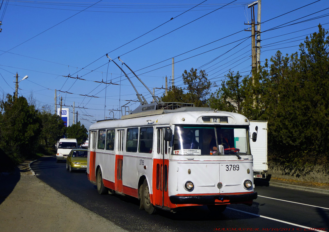 Крымский троллейбус, Škoda 9TrH29 № 3789