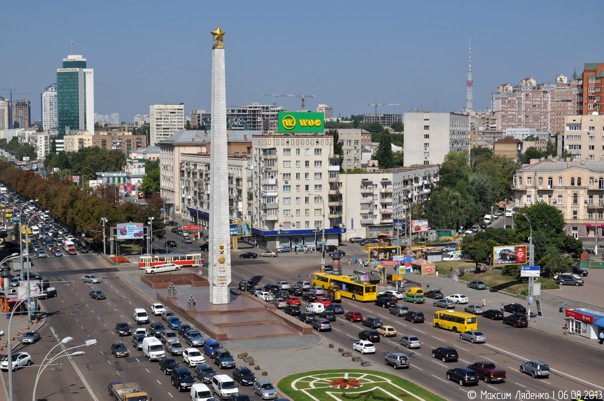 Киев — Трамвайные линии: Подольская сеть — запад, юг; Киев — Троллейбусные линии: Центр, Печерск, Зверинец, Выдубичи