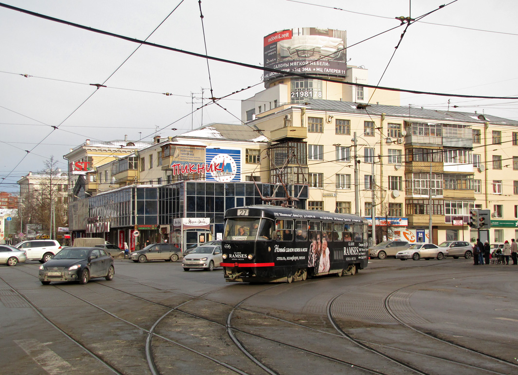 Екатеринбург, Tatra T3SU (двухдверная) № 496