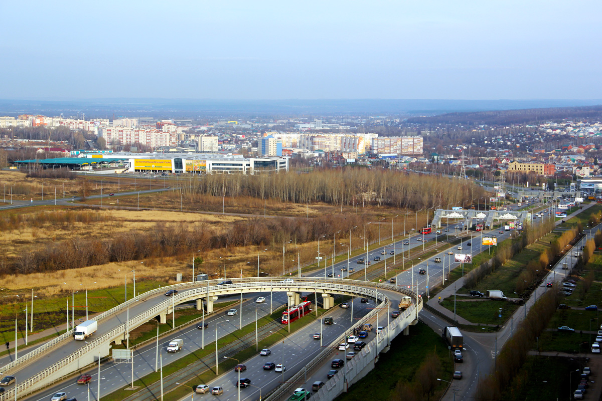 Казань — Большое трамвайное кольцо; Казань — Линии ГЭТ [4] — Восток; Казань — Электротранспорт с высоты