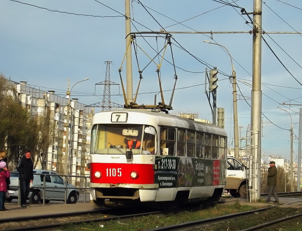 Samara, Tatra T3SU (2-door) № 1105