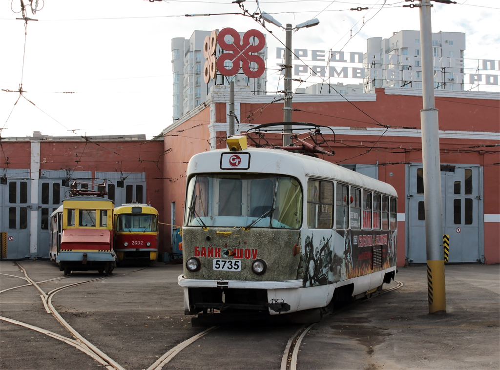 Volgograd, Electric locomotive Br. МВ-84; Volgograd, Tatra T3SU (2-door) Br. 2632; Volgograd, Tatra T3SU Br. 5735