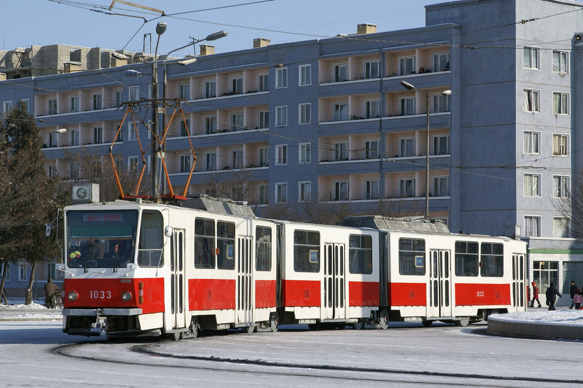 Пхеньян, Tatra KT8D5K № 1033; Пхеньян — Конечные станции и разворотные кольца