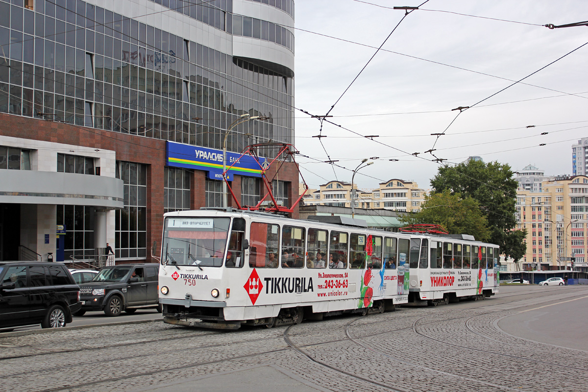 Екатеринбург, Tatra T6B5SU № 750