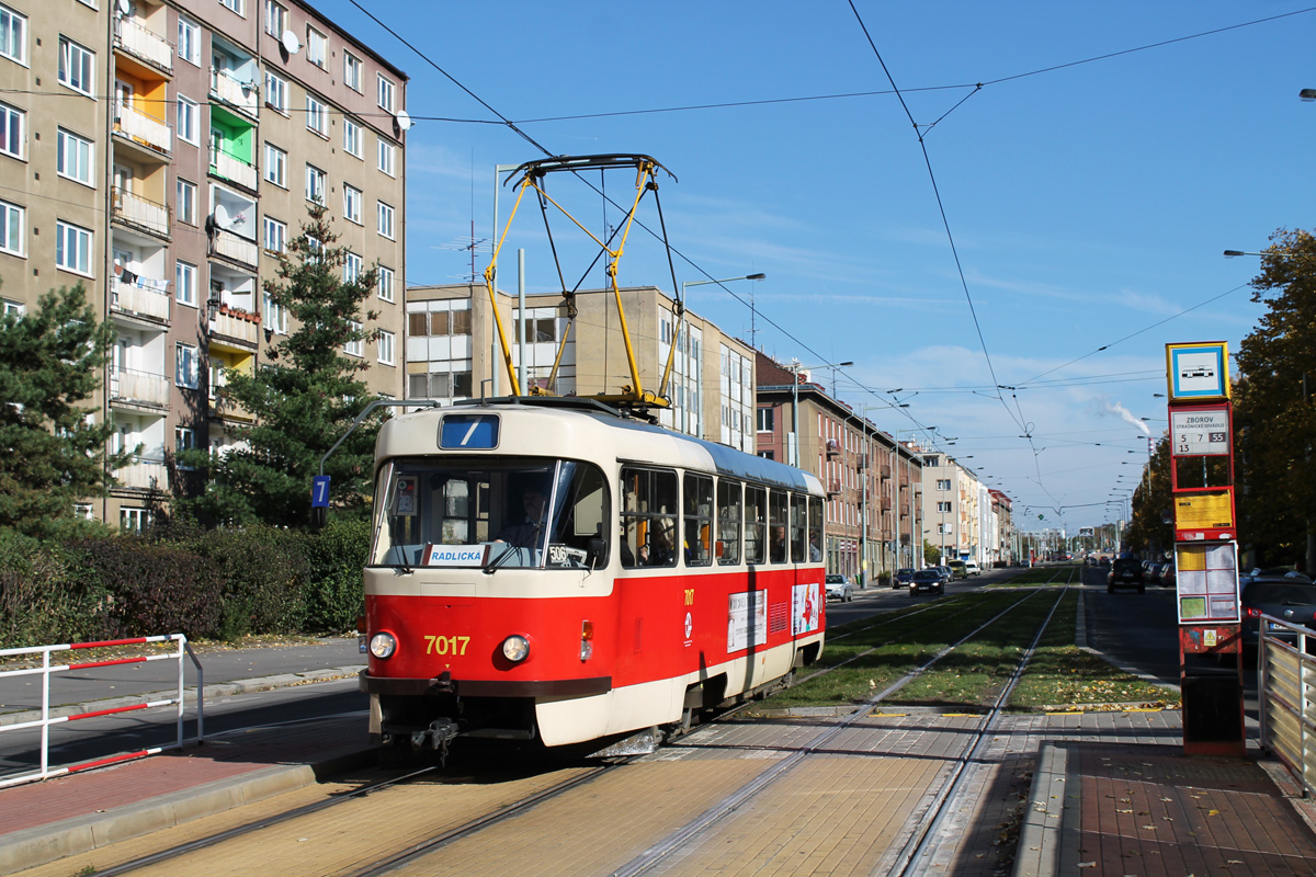 Прага, Tatra T3SU № 7017