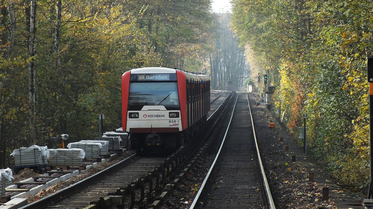 Гамбург, HHA DT3.2 № 858; Гамбург — U-Bahn — Линия U3