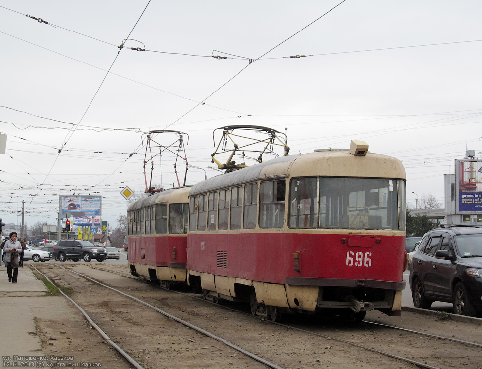 Харьков, Tatra T3SU № 696