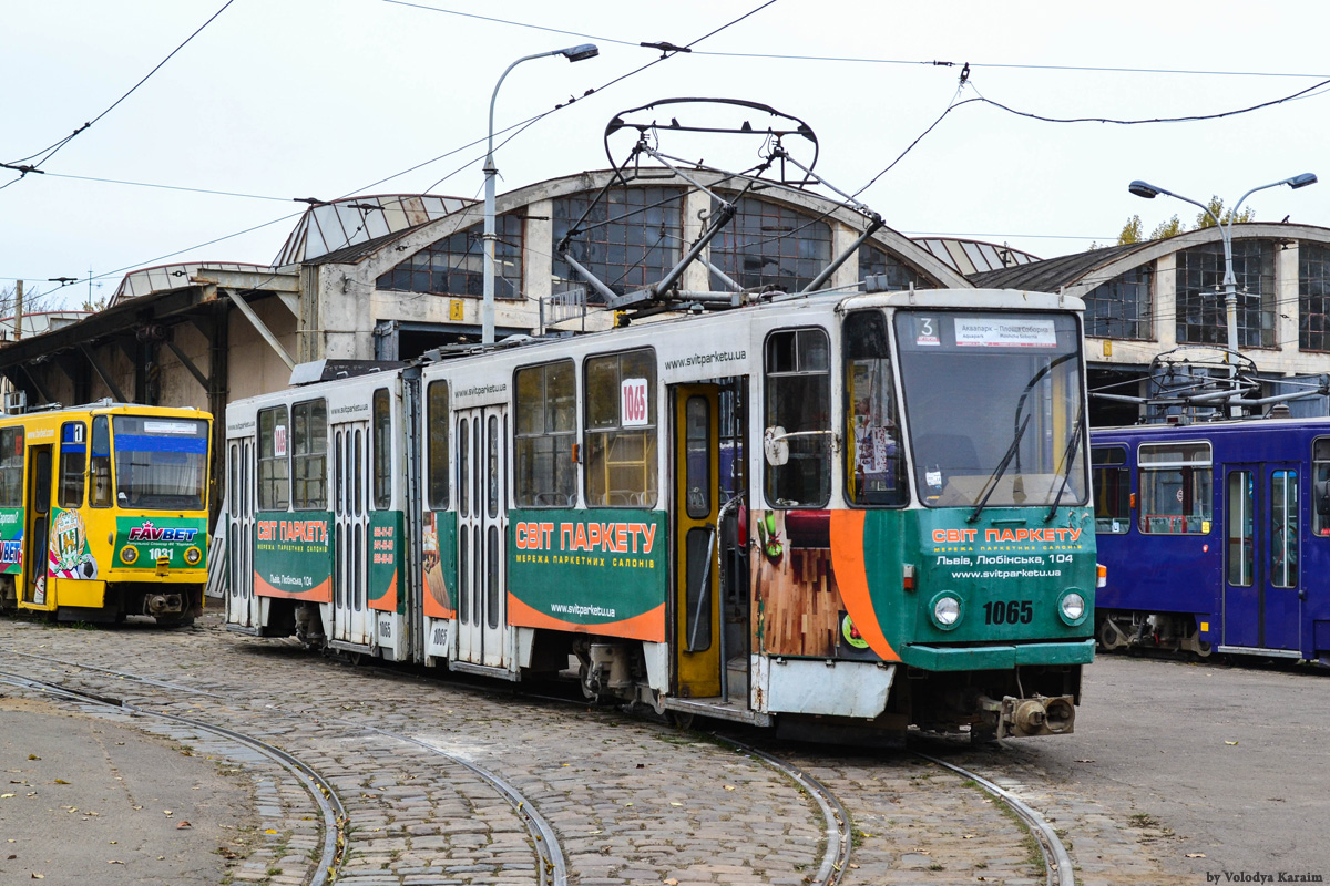 Лвов, Tatra KT4SU № 1065; Лвов, Tatra KT4SU № 1031; Лвов, Tatra KT4D № 1174