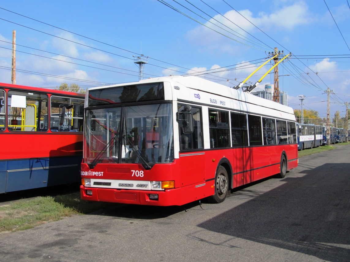 Будапешт, Ikarus 412.81 № 708; Будапешт — Троллейбусный парк