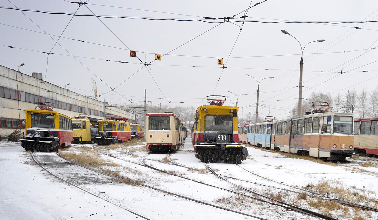 Chelyabinsk, 71-605 (KTM-5M3) № 515; Chelyabinsk, TK-28 № 531; Chelyabinsk, 71-605 (KTM-5M3) № 501; Chelyabinsk, 71-605 (KTM-5M3) № 1357; Chelyabinsk, 71-605 (KTM-5M3) № 509; Chelyabinsk, 71-605 (KTM-5M3) № 1312 Chelyabinsk, 71-605 (KTM-5M3) № 515; Chelyabinsk, TK-28 № 531; Chelyabinsk, 71-605 (KTM-5M3) № 501; Chelyabinsk, 71-605 (KTM-5M3) № 1357; Chelyabinsk, 71-605 (KTM-5M3) № 509; Chelyabinsk, 71-605 (KTM-5M3) № 1312
