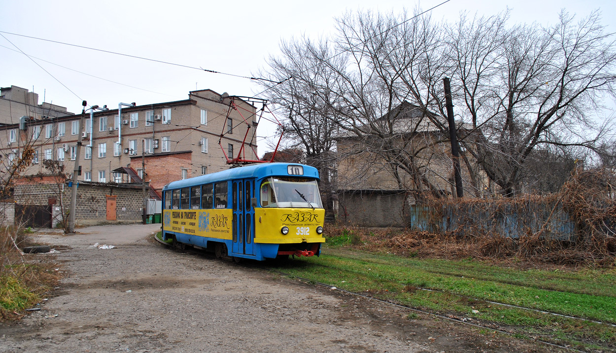 Донецк, Tatra T3SU (двухдверная) № 3912