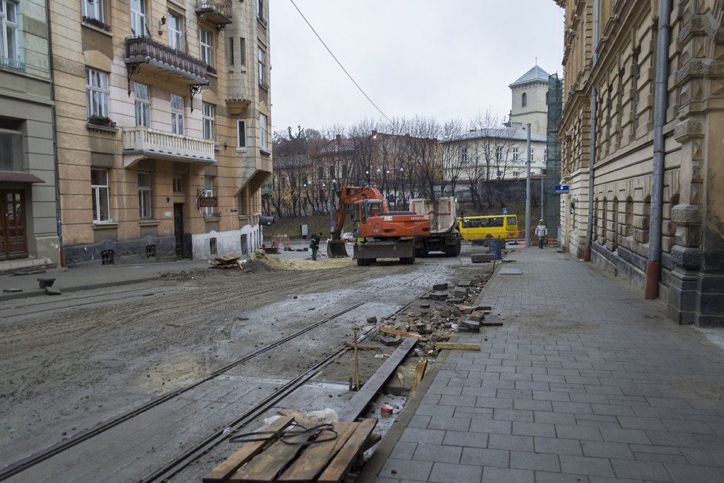 Lviv — Tracks reconstruction: Bandery & Kopernika str. [01.07-12.12.2013]