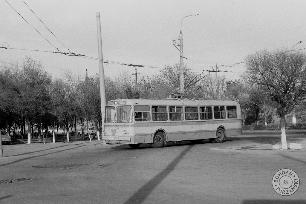 Самарканд, ЗиУ-5Д № 34; Самарканд — Старые фотографии — троллейбус
