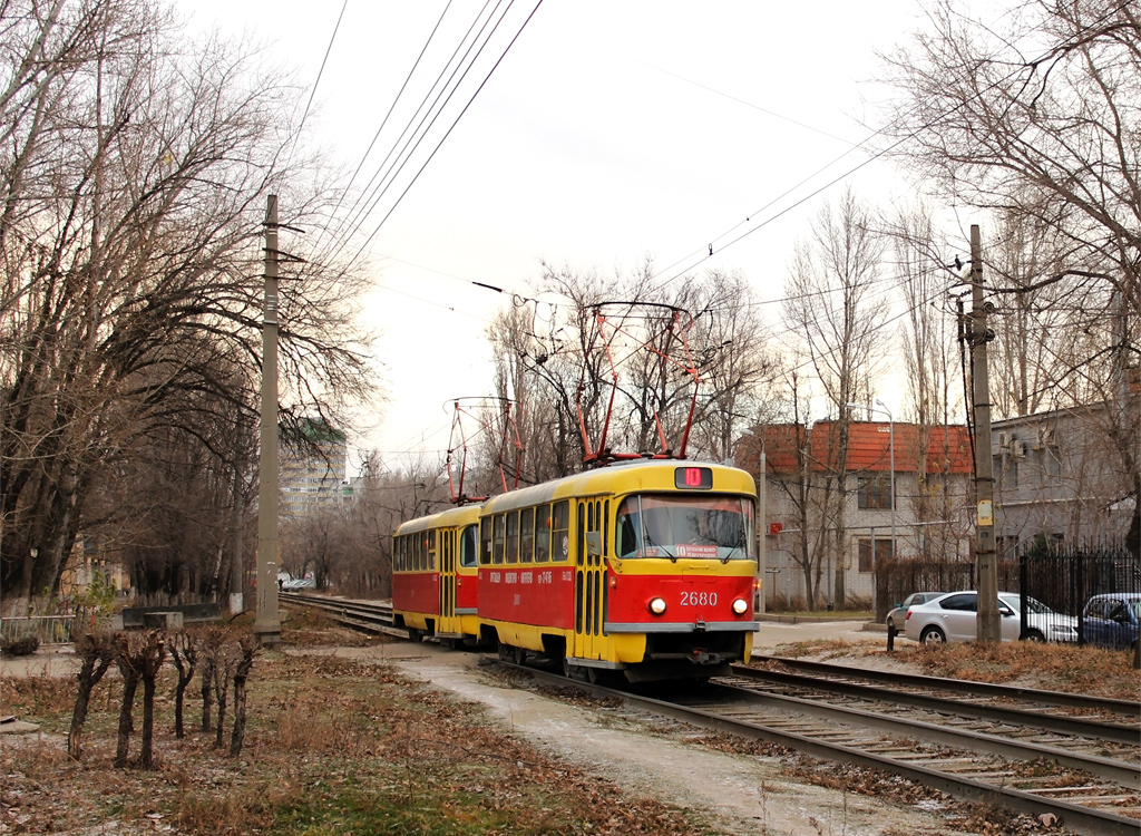 Волгоград, Tatra T3SU (двухдверная) № 2680; Волгоград, Tatra T3SU (двухдверная) № 2681