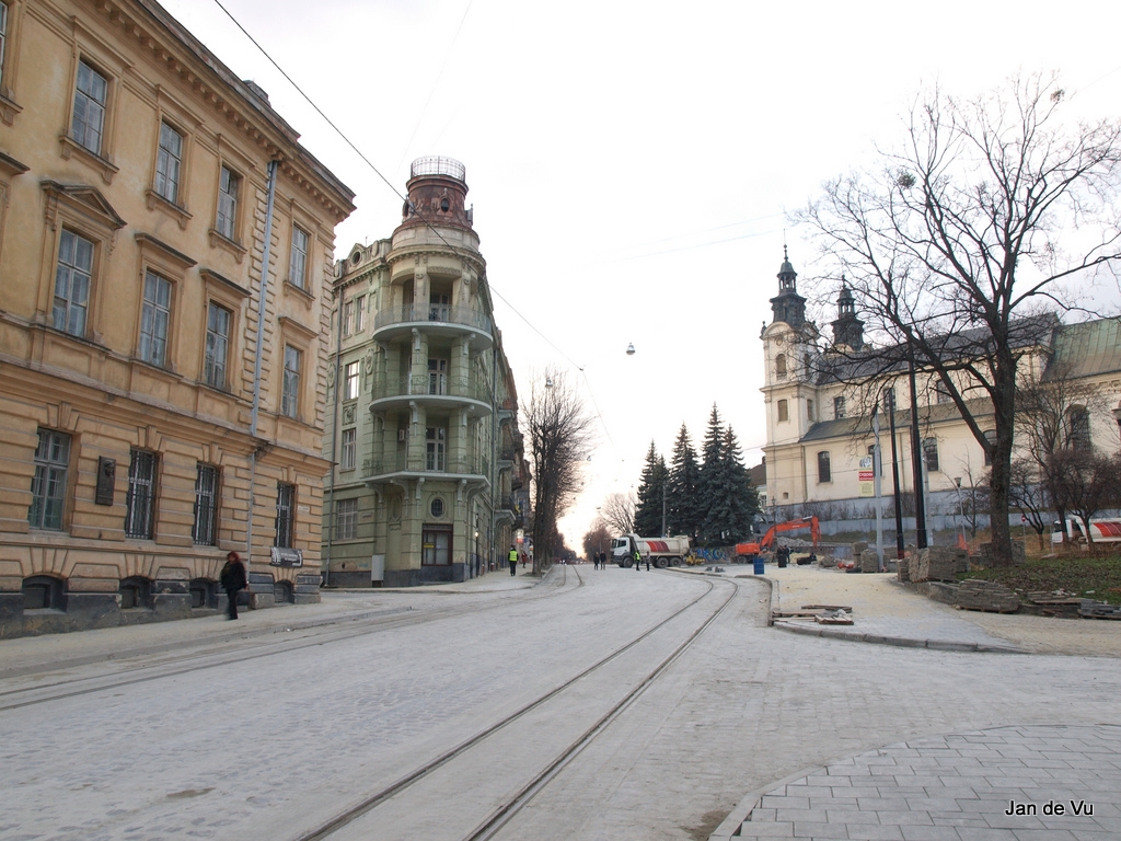 Lviv — Tracks reconstruction: Bandery & Kopernika str. [01.07-12.12.2013]