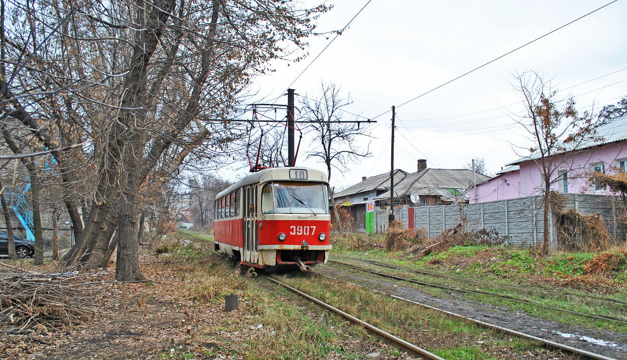 Донецк, Tatra T3SU (двухдверная) № 3907