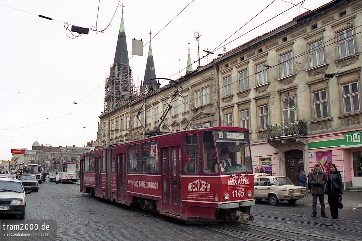 Львов, Tatra KT4SU № 1145