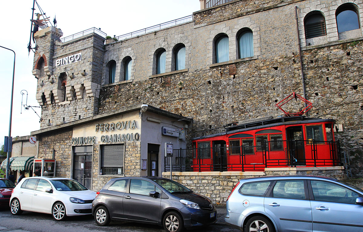 Генуя, Двухосный моторный Diatto № 1; Генуя — Зубчатая железная дорога Principe-Granarolo