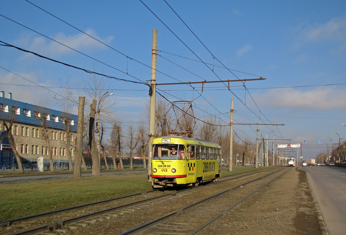 Екатеринбург, Tatra T3SU (двухдверная) № 493
