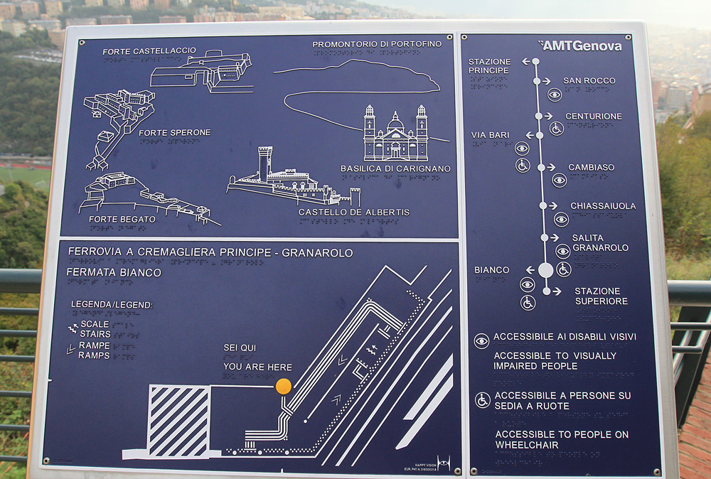 Генуя — Зубчатая железная дорога Principe-Granarolo