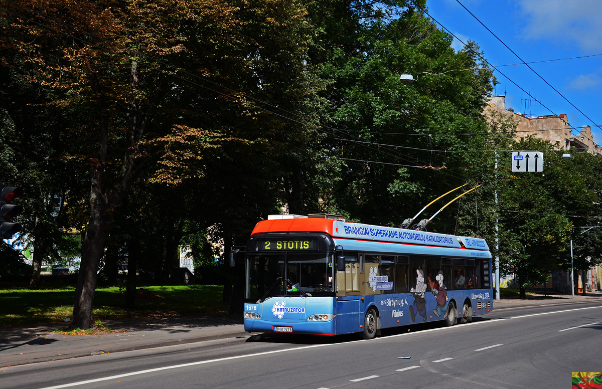 Вильнюс, Solaris Trollino II 15 AC № 1676
